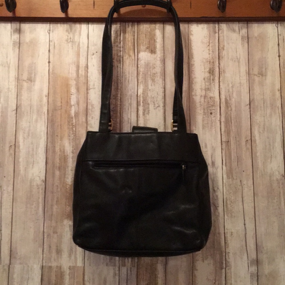 Vintage Charter Club Black Leather Purse